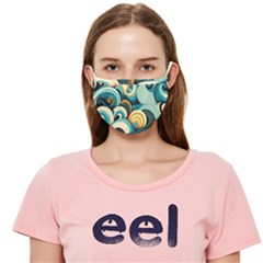 Wave Waves Ocean Sea Abstract Whimsical Cloth Face Mask (adult)