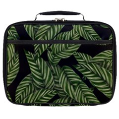 Background Pattern Leaves Texture Full Print Lunch Bag