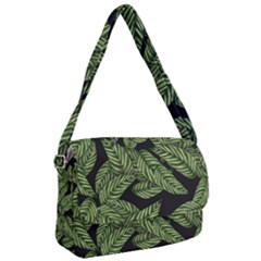 Background Pattern Leaves Texture Courier Bag