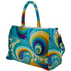 Abstract Waves Ocean Sea Whimsical Duffel Travel Bag