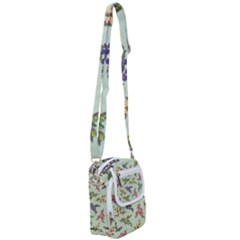 Berries Flowers Pattern Print Shoulder Strap Belt Bag by Maspions