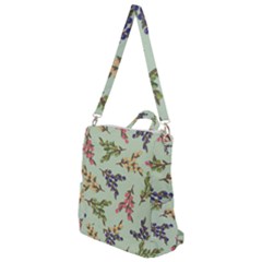 Berries Flowers Pattern Print Crossbody Backpack by Maspions