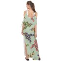 Berries Flowers Pattern Print Maxi Chiffon Cover Up Dress View2