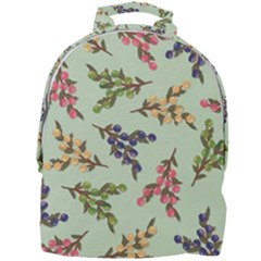 Berries Flowers Pattern Print Mini Full Print Backpack by Maspions