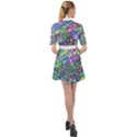 Sktechy Style Guitar Drawing Motif Colorful Random Pattern Wb Belted Shirt Dress View2