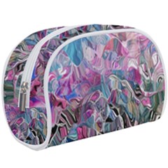 Pink Swirls Blend  Make Up Case (large)