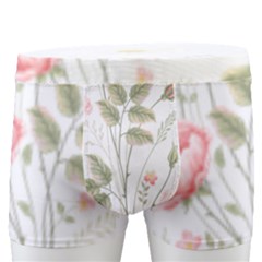 Flowers Roses Pattern Nature Bloom Men s Boxer Briefs by Grandong