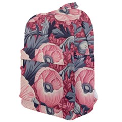 Vintage Floral Poppies Classic Backpack