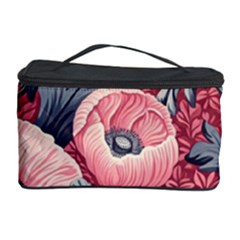 Vintage Floral Poppies Cosmetic Storage Case