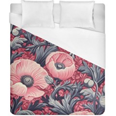 Vintage Floral Poppies Duvet Cover (california King Size)