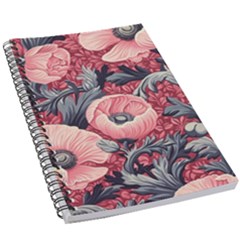 Vintage Floral Poppies 5 5  X 8 5  Notebook