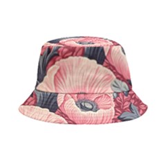 Vintage Floral Poppies Bucket Hat