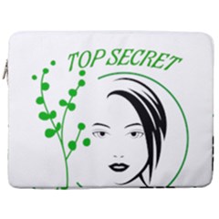 Top Secret 17  Vertical Laptop Sleeve Case With Pocket
