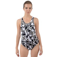 Barkfusion Camouflage Cut-out Back One Piece Swimsuit