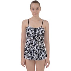 Barkfusion Camouflage Babydoll Tankini Top