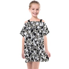 Barkfusion Camouflage Kids  One Piece Chiffon Dress by dflcprintsclothing