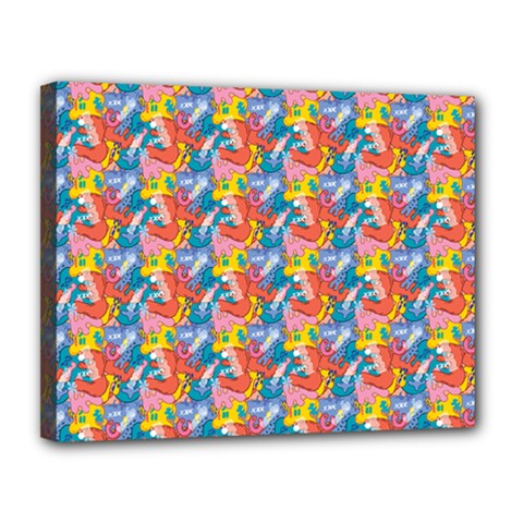 Abstract Pattern Canvas 14  X 11  (stretched)