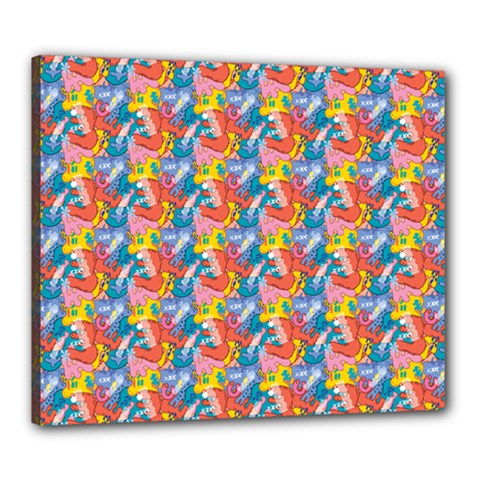 Abstract Pattern Canvas 24  X 20  (stretched)