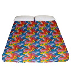 Abstract Pattern Fitted Sheet (California King Size)