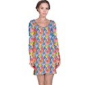 Abstract Pattern Long Sleeve Nightdress View1