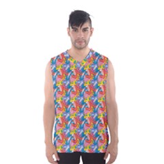 Abstract Pattern Men s Basketball Tank Top