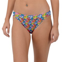 Abstract Pattern Band Bikini Bottoms