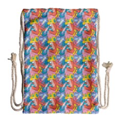 Abstract Pattern Drawstring Bag (Large)