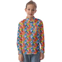 Abstract Pattern Kids  Long Sleeve Shirt