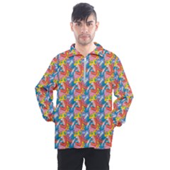 Abstract Pattern Men s Half Zip Pullover