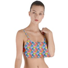 Abstract Pattern Layered Top Bikini Top 