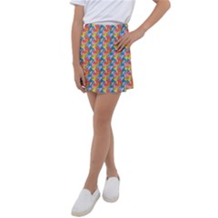 Abstract Pattern Kids  Tennis Skirt