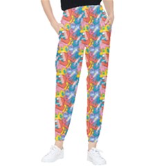 Abstract Pattern Women s Tapered Pants