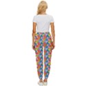 Abstract Pattern Women s Cropped Drawstring Pants View4