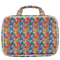 Abstract Pattern Travel Toiletry Bag With Hanging Hook