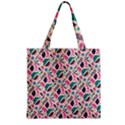 Multi Colour Pattern Zipper Grocery Tote Bag View2