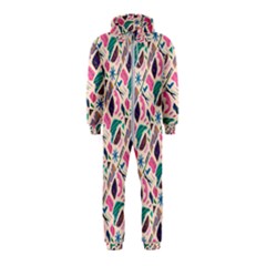 Multi Colour Pattern Hooded Jumpsuit (kids) by designsbymallika