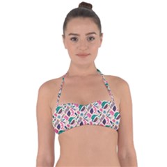 Multi Colour Pattern Tie Back Bikini Top