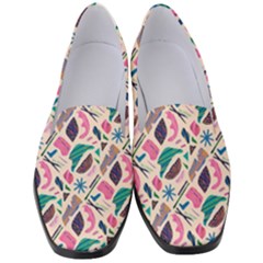 Multi Colour Pattern Women s Classic Loafer Heels