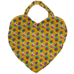 Heart Diamond Pattern Giant Heart Shaped Tote