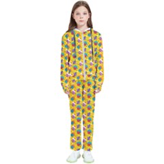 Heart Diamond Pattern Kids  Tracksuit by designsbymallika