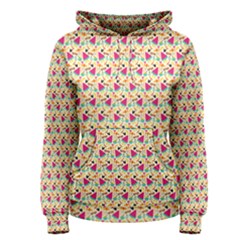 Summer Watermelon Pattern Women s Pullover Hoodie