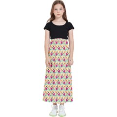 Summer Watermelon Pattern Kids  Flared Maxi Skirt