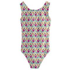 Summer Watermelon Pattern Kids  Cut-out Back One Piece Swimsuit