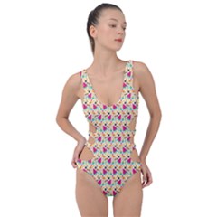 Summer Watermelon Pattern Side Cut Out Swimsuit