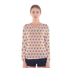 Summer Watermelon Pattern Women s Long Sleeve T-shirt