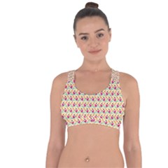 Summer Watermelon Pattern Cross String Back Sports Bra