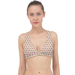 Summer Watermelon Pattern Classic Banded Bikini Top by designsbymallika