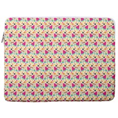 Summer Watermelon Pattern 17  Vertical Laptop Sleeve Case With Pocket