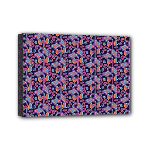 Trippy Cool Pattern Mini Canvas 7  x 5  (Stretched)