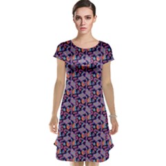 Trippy Cool Pattern Cap Sleeve Nightdress